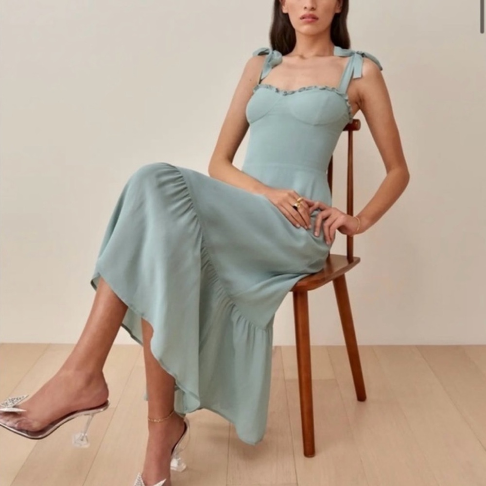 Reformation Nikita Dress Celadon